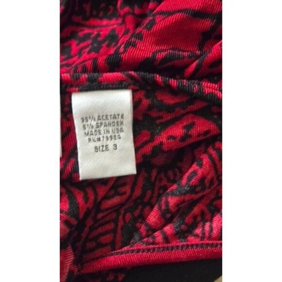 Chico's Travelers Tunic Top multicolor Paisley Slinky Stretch size 3 - Picture 6 of 6